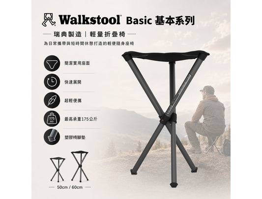Walkstool 瑞典專業級折疊椅 基本系列 | 二種尺寸