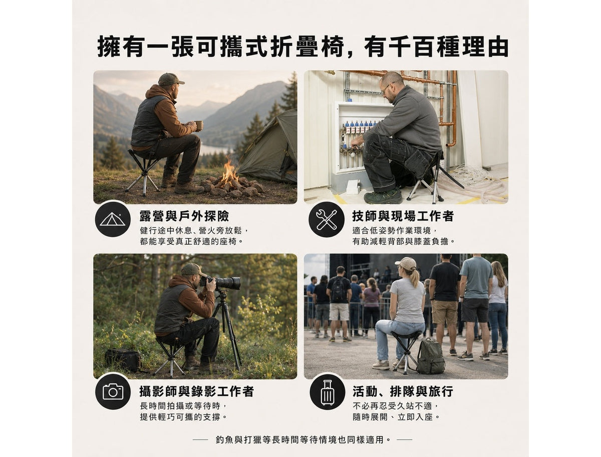 Walkstool 瑞典專業級折疊椅 舒適系列 | 四種尺寸