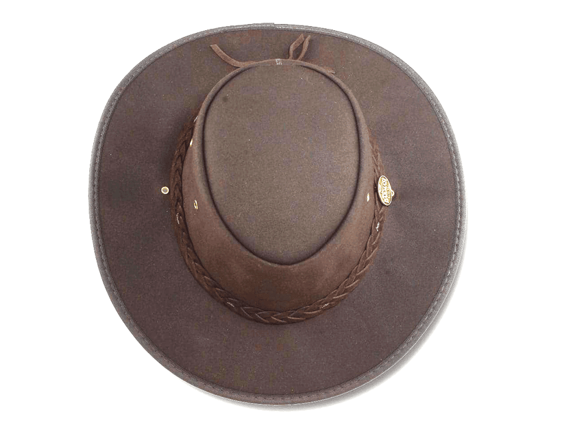 BARMAH HATS 1050BR 澳洲經典帆布牛仔帽/圓盤帽 棕色