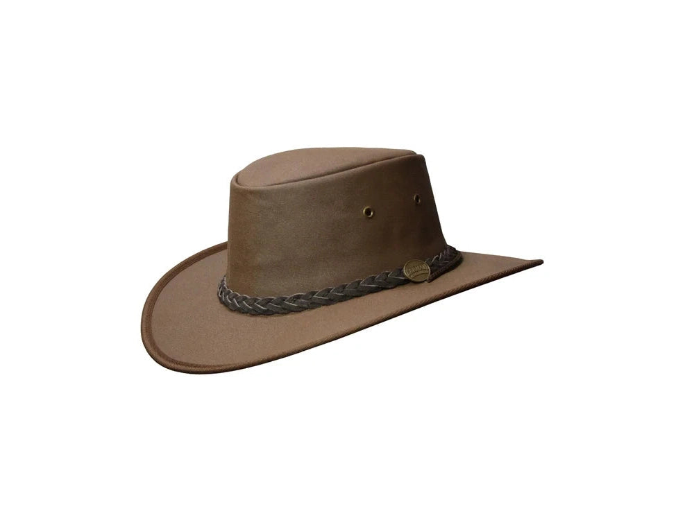 BARMAH HATS 1054BR 巴馬帽 澳洲經典帆布牛仔帽/圓盤帽 棕色