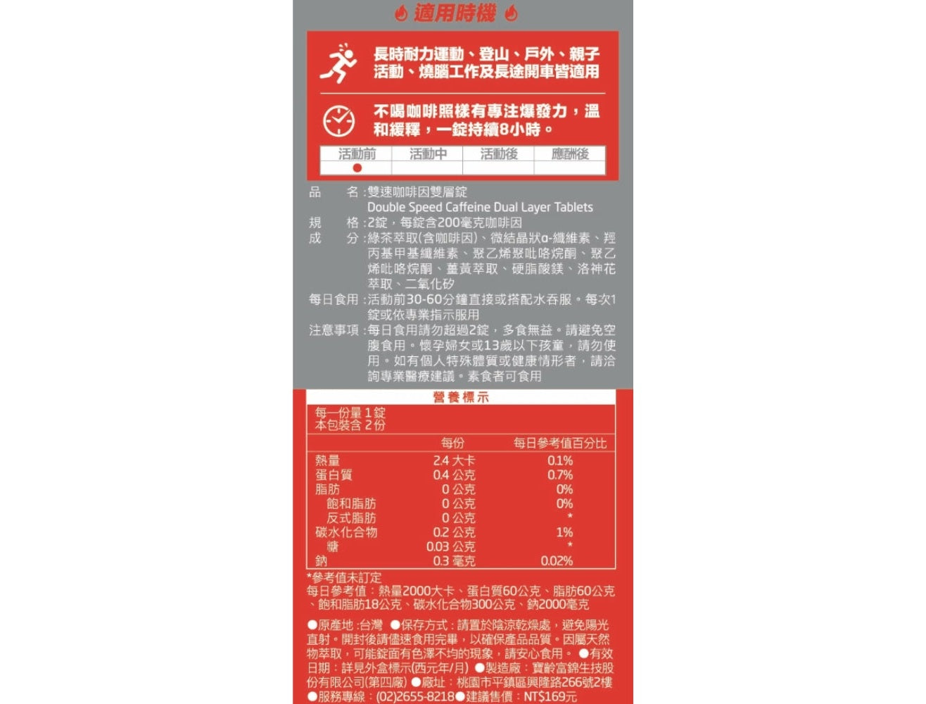 鋭速 RACE ON 8hr 神救援包 能量補給