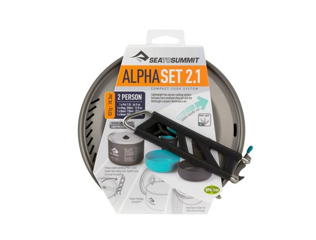 Sea To Summit ALPHA SET 鋁合金折疊鍋具組 2.1 含兩人餐具/521g STSAKI5004
