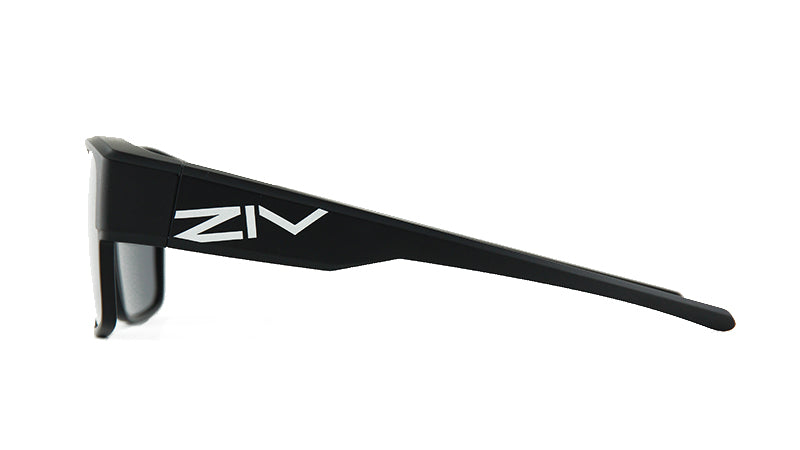 ZIV ELEGANT II external polarized sunglasses fog black square frame 107-S103023