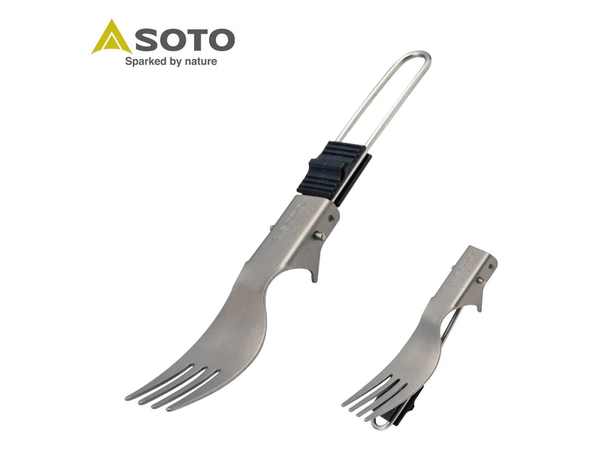 SOTO 鈦製輕量摺疊口袋餐具系列 | 湯匙 / 叉子 / 叉匙 | 日本製