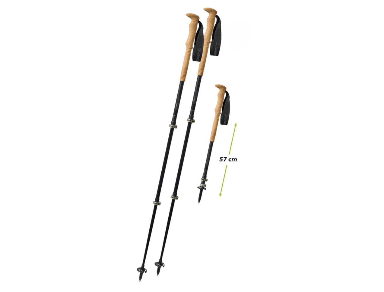 KOMPERDELL CALIMA CARBON CLOUD 1752358-10 全碳纖快扣登山杖 120cm/179g