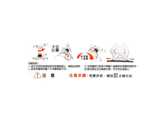 文樑 卡式轉接頭 ST-2001-2