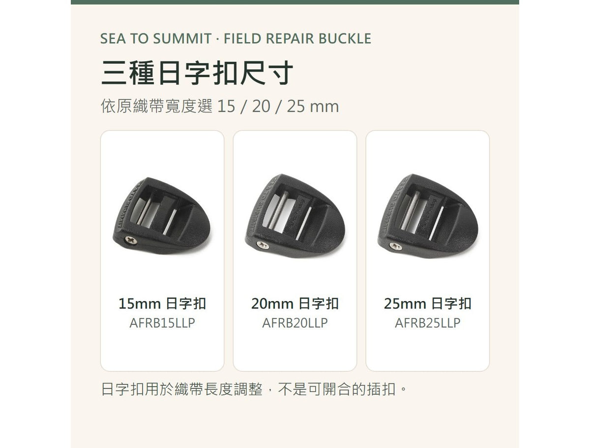 福利品 AFRB15LLP/AFRB20LLP/AFRB25LLP 快修日字扣 15/20/25mm