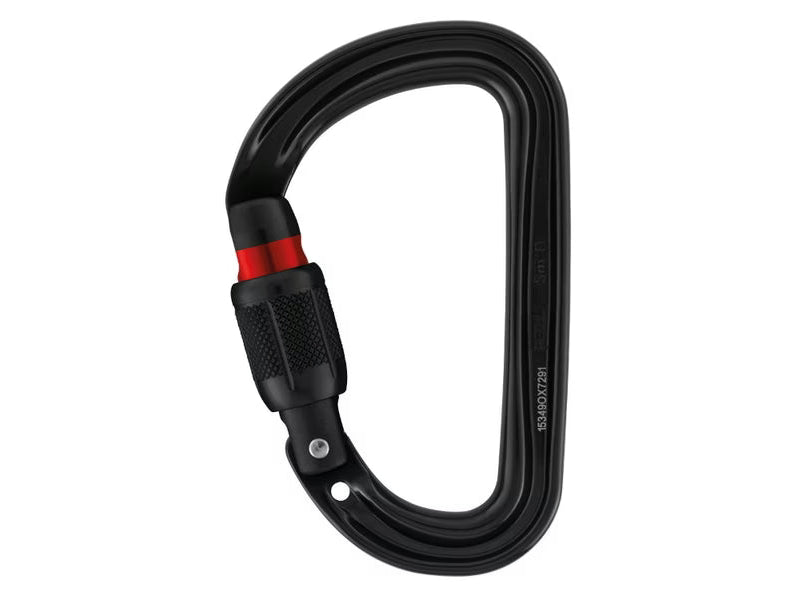 PETZL Sm'D SCREW-LOCK 鋁合金D型有鎖鉤環