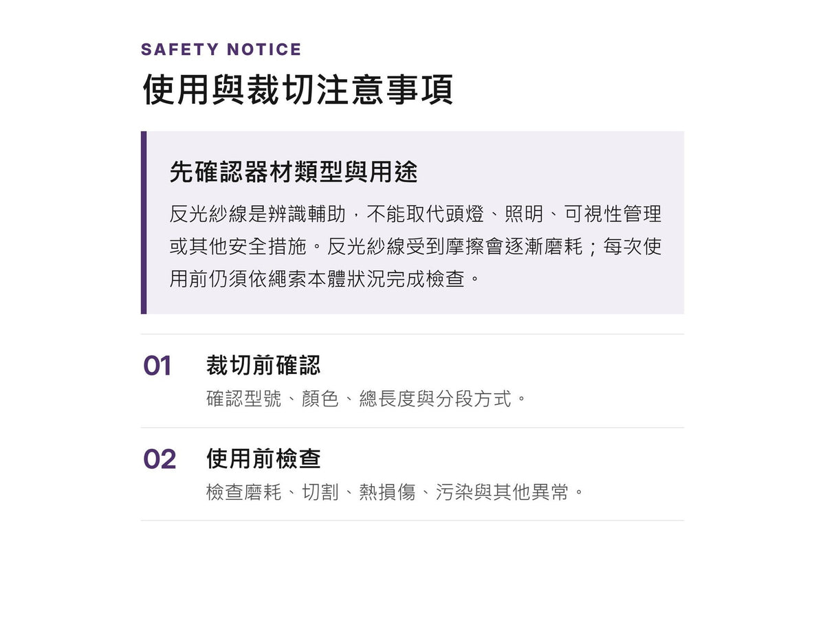 BEAL REACTIVE 10.5 mm 反光救援靜力繩 裁切零售