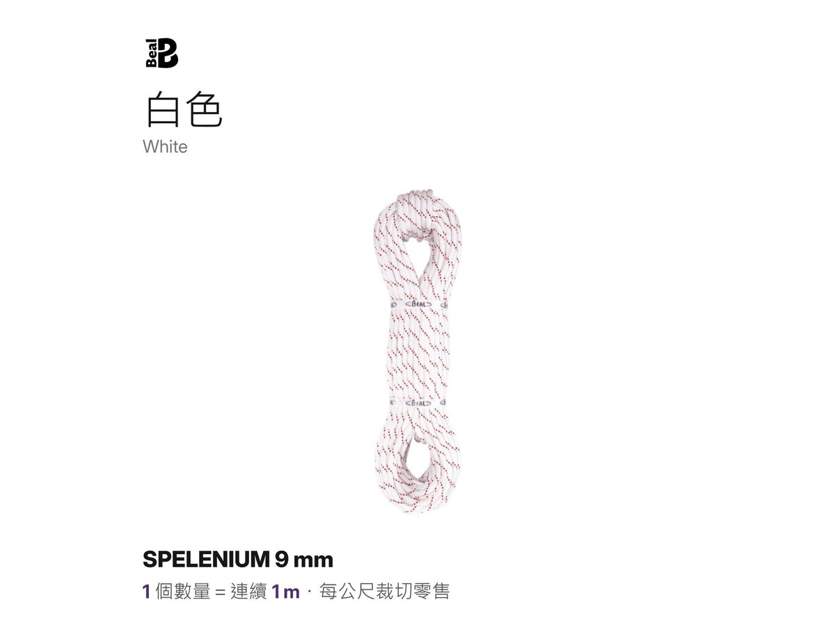 BEAL SPELENIUM 9 mm 靜力繩 裁切零售