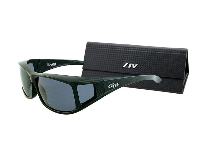 ZIV ELEGANT 外掛偏光太陽眼鏡 亮黑框 23-S100001 mabuvalley