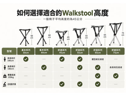 Walkstool 瑞典專業級折疊椅 舒適系列 | 四種尺寸 縮圖 10