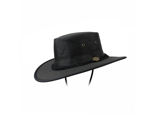 BARMAH HATS 1057BL 巴馬帽 澳洲經典帆布牛仔帽/圓盤帽 黑色