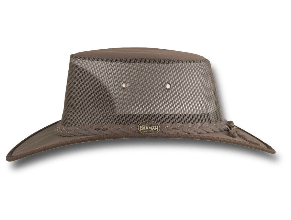 BARMAH HATS 1057BR 巴馬帽 澳洲經典帆布牛仔帽/圓盤帽 棕色