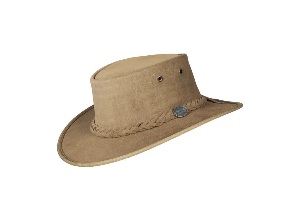 BARMAH HATS 1061HI 巴馬帽 澳洲經典皮革牛仔帽/圓盤帽 山胡桃木色
