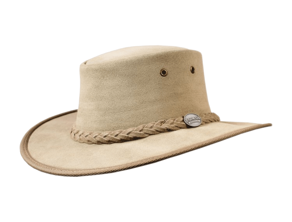 BARMAH HATS 1061MO 巴馬帽 澳洲經典皮革牛仔帽/圓盤帽 摩卡色