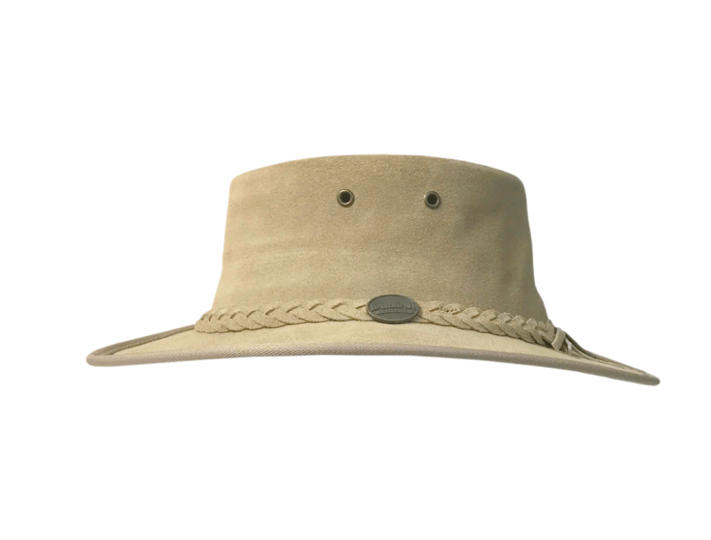 BARMAH HATS 1061MO 巴馬帽 澳洲經典皮革牛仔帽/圓盤帽 摩卡色