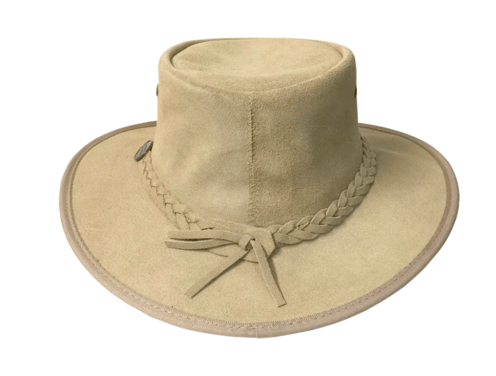 BARMAH HATS 1061MO 巴馬帽 澳洲經典皮革牛仔帽/圓盤帽 摩卡色