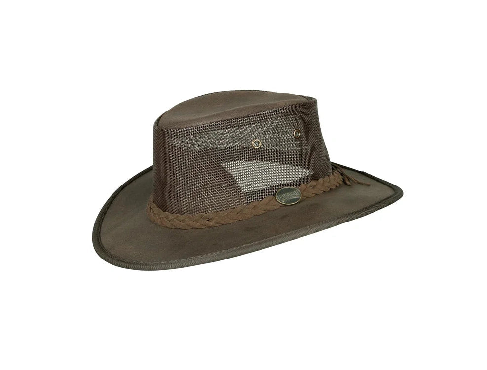 BARMAH HATS 1064OI 巴馬帽 澳洲經典皮革牛仔帽/圓盤帽 棕色