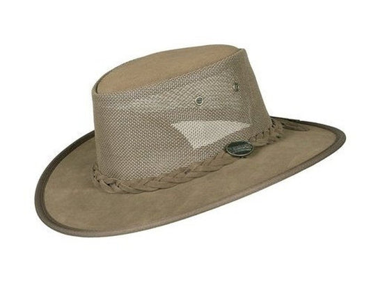 BARMAH HATS 1064RB 皮革牛仔帽/圓盤帽 栗棕色 BARMAH HATS
