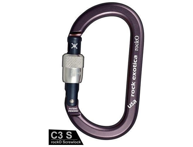 Rock Exotica rockO Screw-Lock O型手動螺旋鎖鉤環