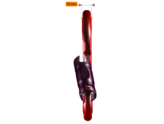 Rock Exotica rockO ORCA-Lock Oval Triple-Action Auto-Lock Carabiner