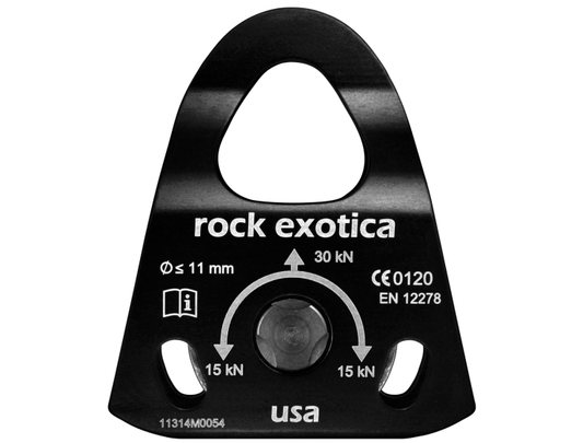 Rock Exotica Mini Machined Pulley Single/Black 輕量化單滑輪 1.1吋