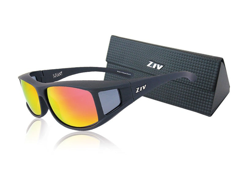 ZIV ELEGANT 外掛偏光太陽眼鏡 霧黑框 87-S100023