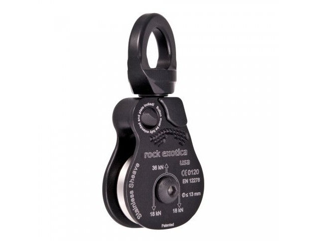 Rock Exotica Omni-Block 1.5" Single-Stainless Sheave/Black 不鏽鋼輪軸萬向轉軸單滑輪