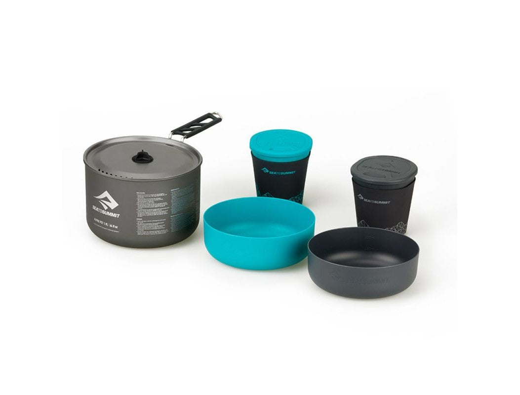 Sea To Summit ALPHA SET 鋁合金折疊鍋具組 2.1 含兩人餐具/521g STSAKI5004