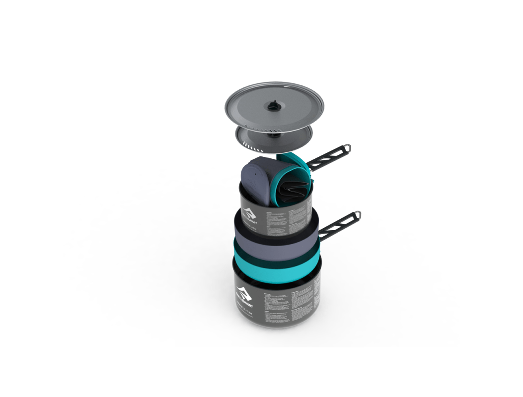 Sea To Summit ALPHA SET 鋁合金折疊鍋具組 2.2 含兩人餐具/765g STSAKI5004