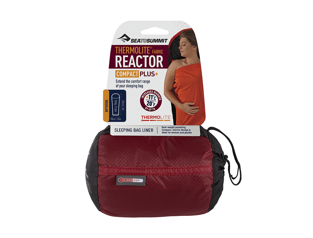 Sea to Summit 極限保暖型睡袋內套輕便版 Reactor Plus Thermolite Liner - Compact +11度C保暖效果