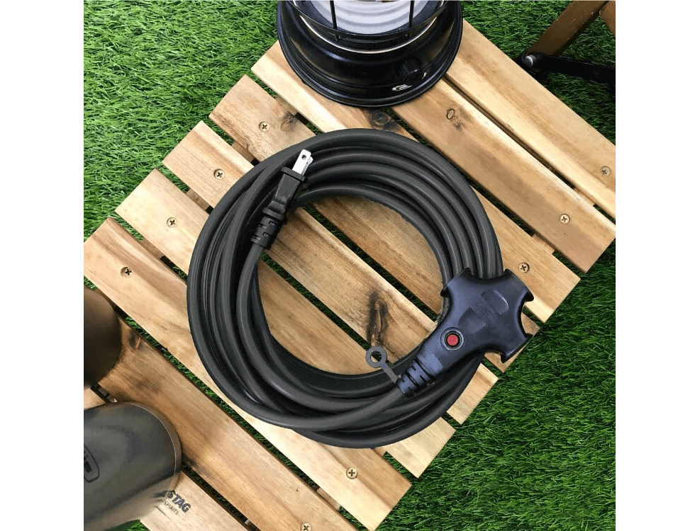 ADAM 戶外動力線/露營延長線 5米 軍綠/黑/沙 ADPW-EC5M