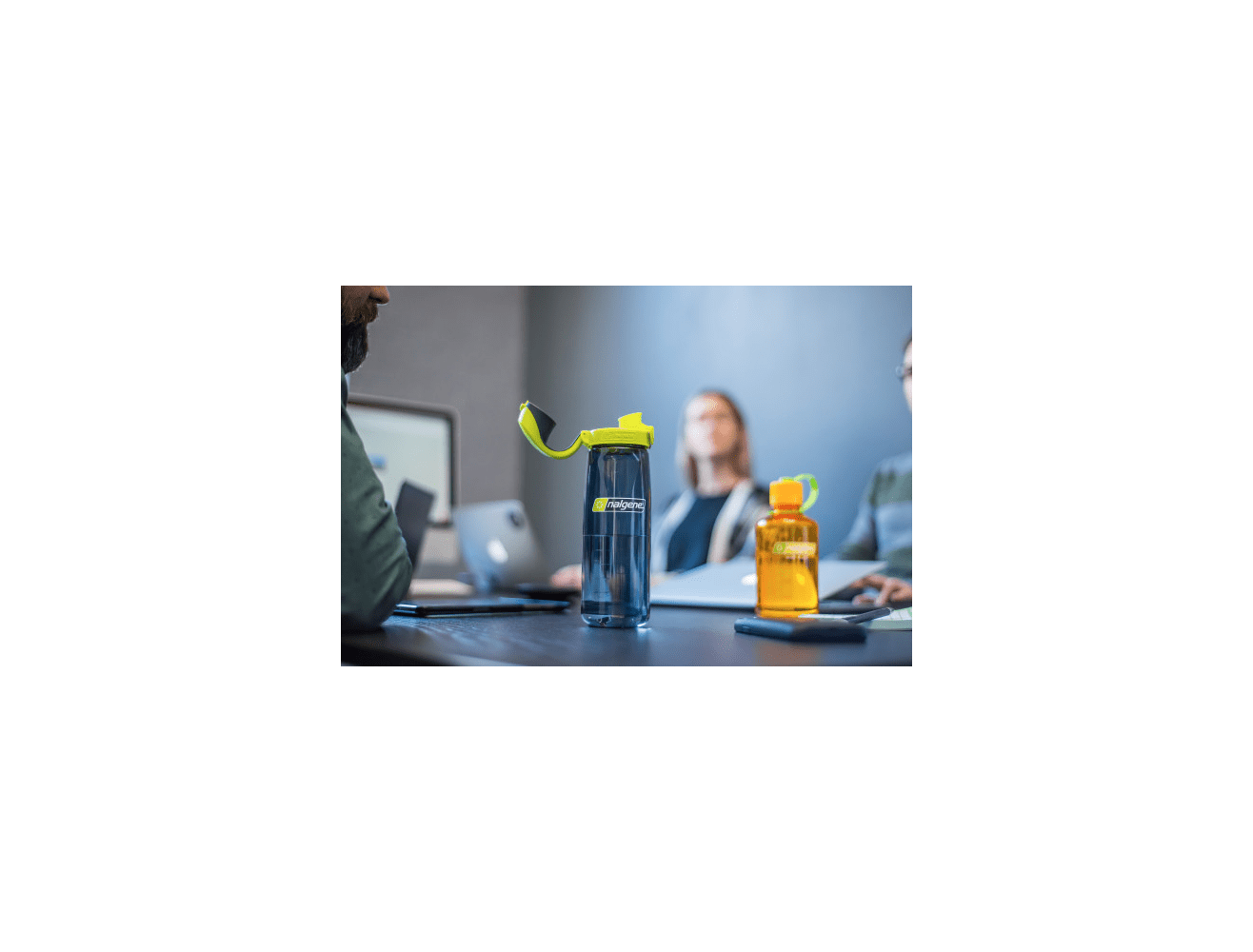 Nalgene水壼 Sustain OTF 運動型水壼 650ml 木炭/萊姆綠木炭蓋