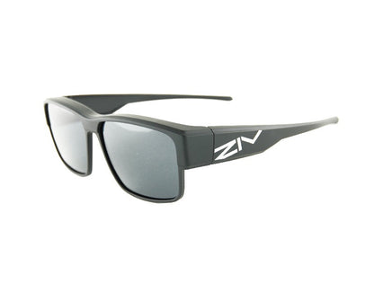 ZIV ELEGANT II external polarized sunglasses fog black square frame 107-S103023