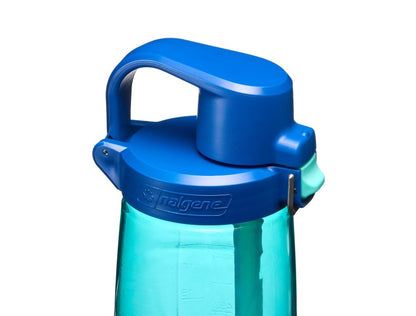 Nalgene水壼 Straw Bottle 吸管水壼 650ml 湖綠/藍蓋