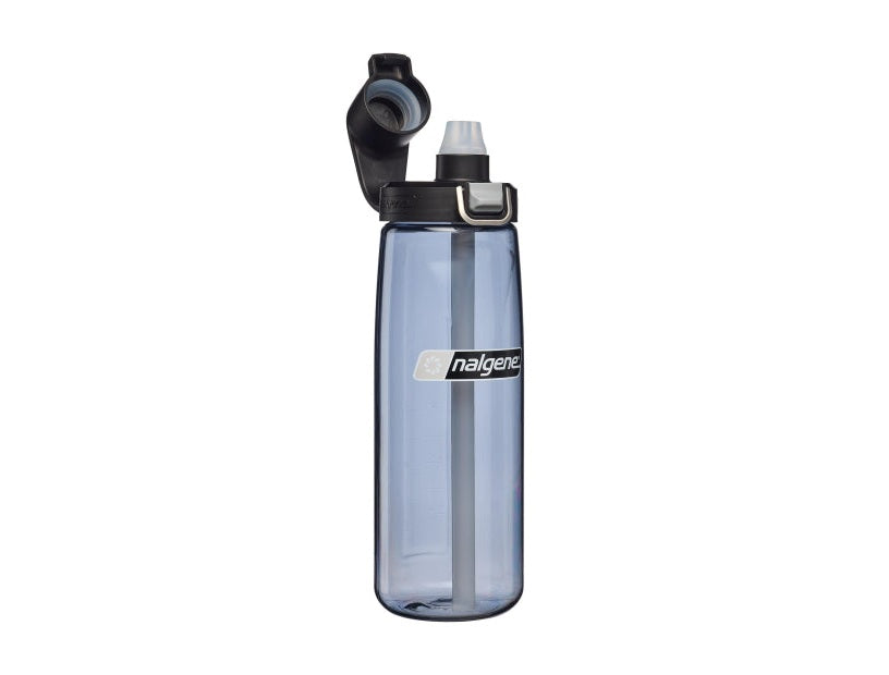 Nalgene水壼 Straw Bottle 吸管水壼 650ml 煙霧灰/黑蓋