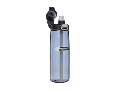 Nalgene水壼 Straw Bottle 吸管水壼 650ml 煙霧灰/黑蓋