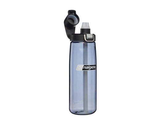 Nalgene水壼 Straw Bottle 吸管水壼 650ml 煙霧灰/黑蓋