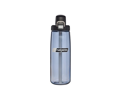 Nalgene水壼 Straw Bottle 吸管水壼 650ml 煙霧灰/黑蓋