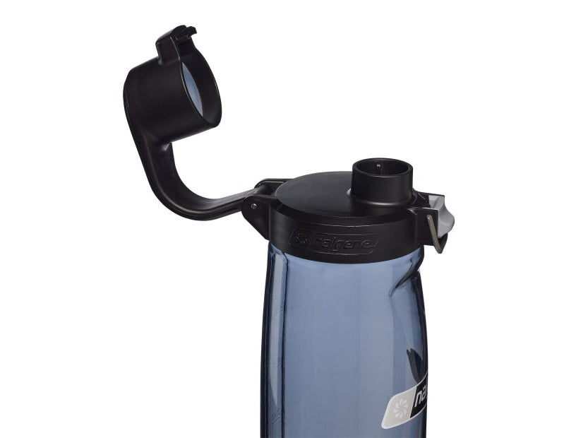 Nalgene水壼 Straw Bottle 吸管水壼 650ml 煙霧灰/黑蓋