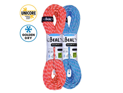 BEAL ICE LINE 8.1mm 動力繩 GOLDEN DRY-雙繩組