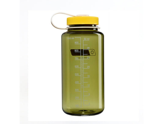 Nalgene水壼 Sustain 寬嘴水壼 1000ml 油綠/小蒼蘭蓋 mabuvalley