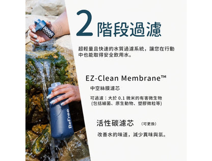 KATADYN 淨水設備 BeFree AC 個人隨身濾水器 0.5L 岩石藍 BeFree AC Filter 0.5L Slate Blue mabuvalley