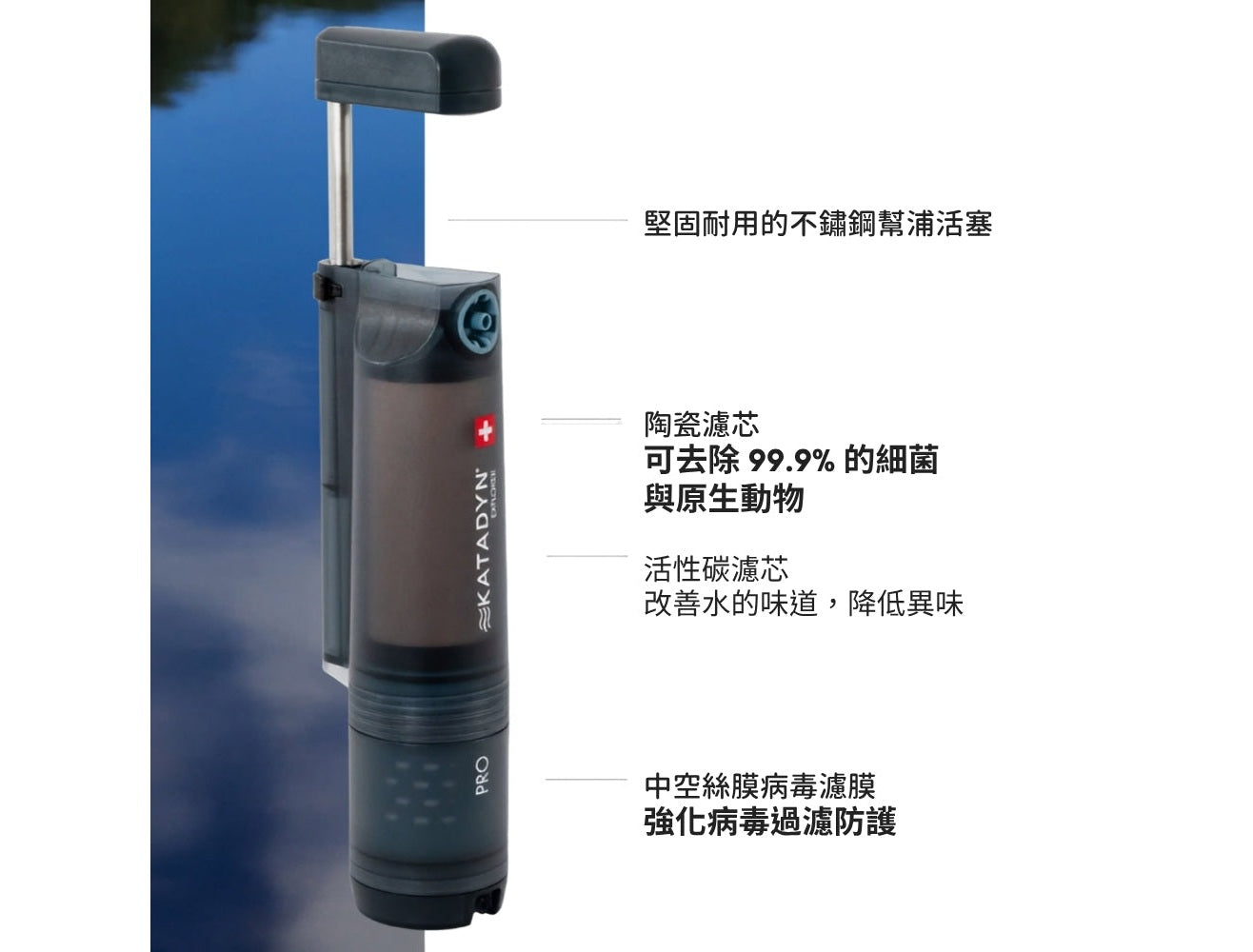 KATADYN 淨水設備 探險者專業版 攜帶式淨水器 Explorer Pro mabuvalley