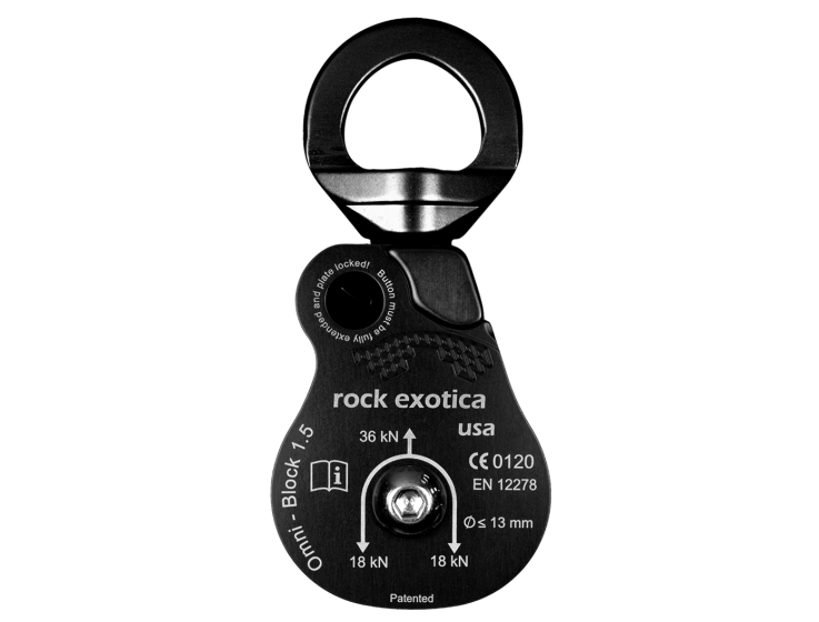 Rock Exotica Omni-Block 1.5" Single Pulley 萬向轉軸單滑輪