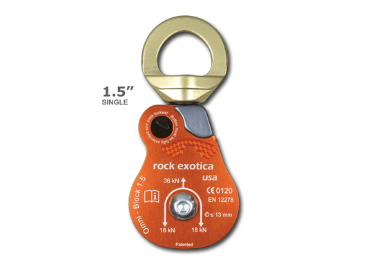 Rock Exotica Omni-Block 1.5" Single Pulley 萬向轉軸單滑輪
