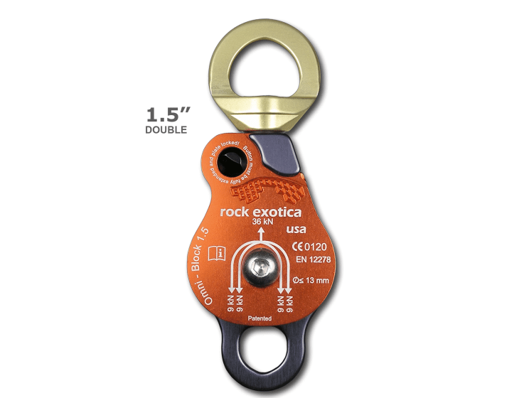 Rock Exotica Omni-Block Double Pulley 萬向轉軸雙滑輪 1.5吋