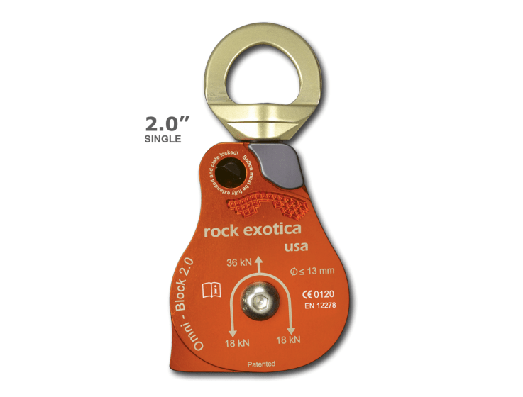 Rock Exotica Omni-Block 2.0" Single Pulley 萬向轉軸單滑輪