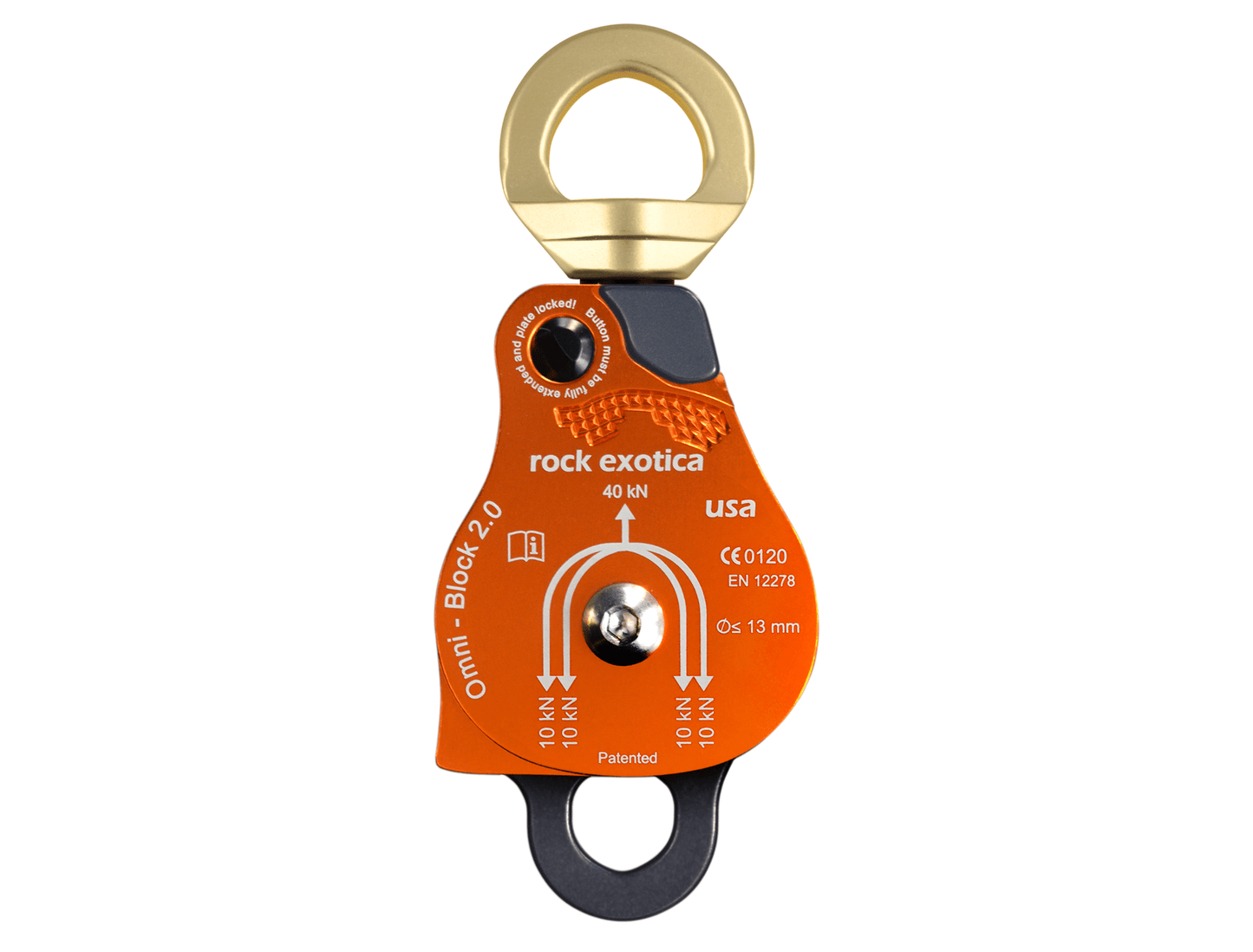 Rock Exotica Omni-Block Double Pulley 萬向轉軸雙滑輪 2吋